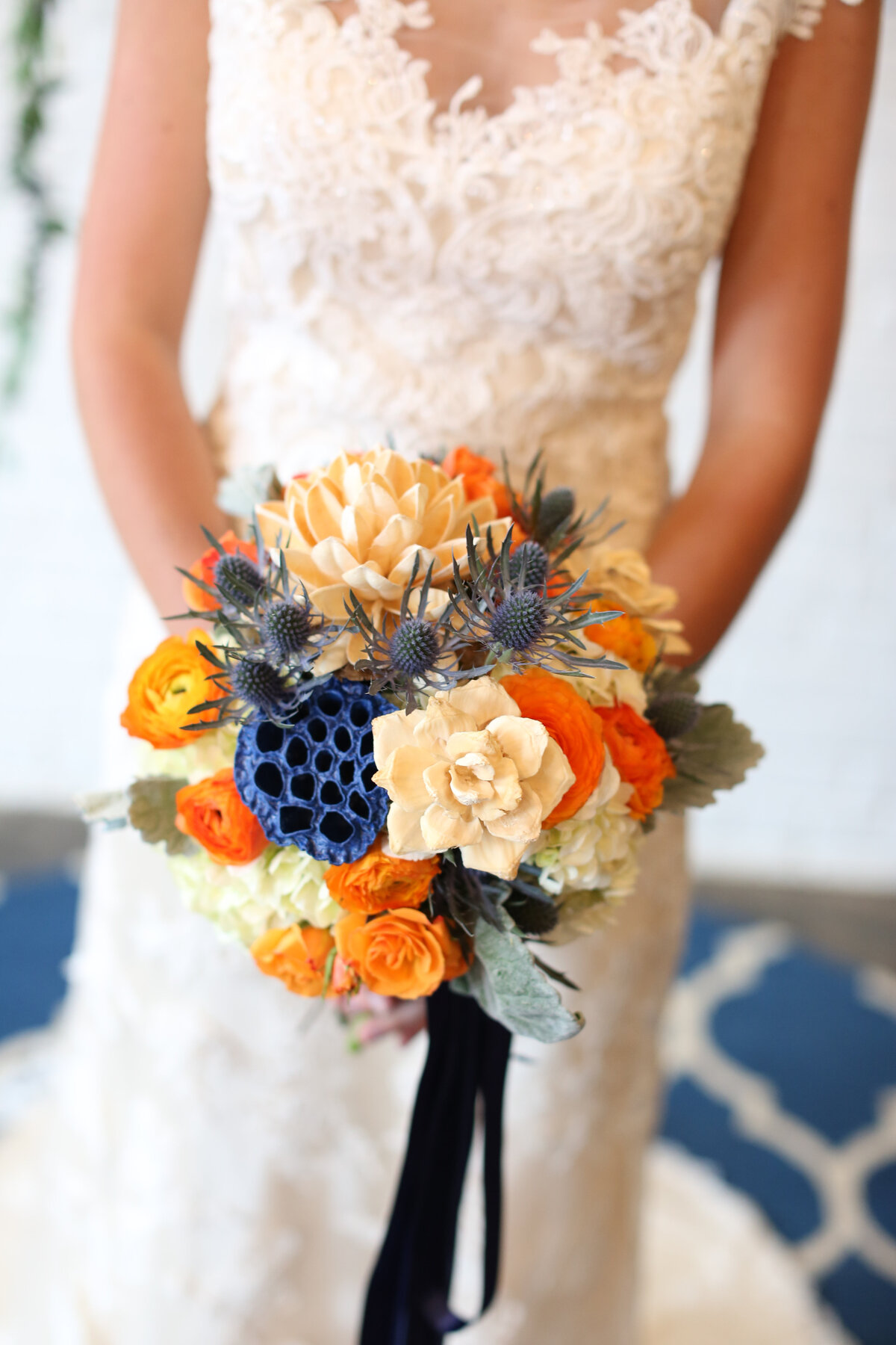 navy orange wedding industrial warehouse (45 of 220)