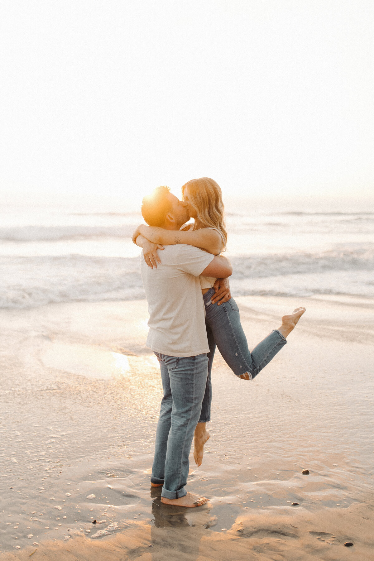 coronado beach engagement