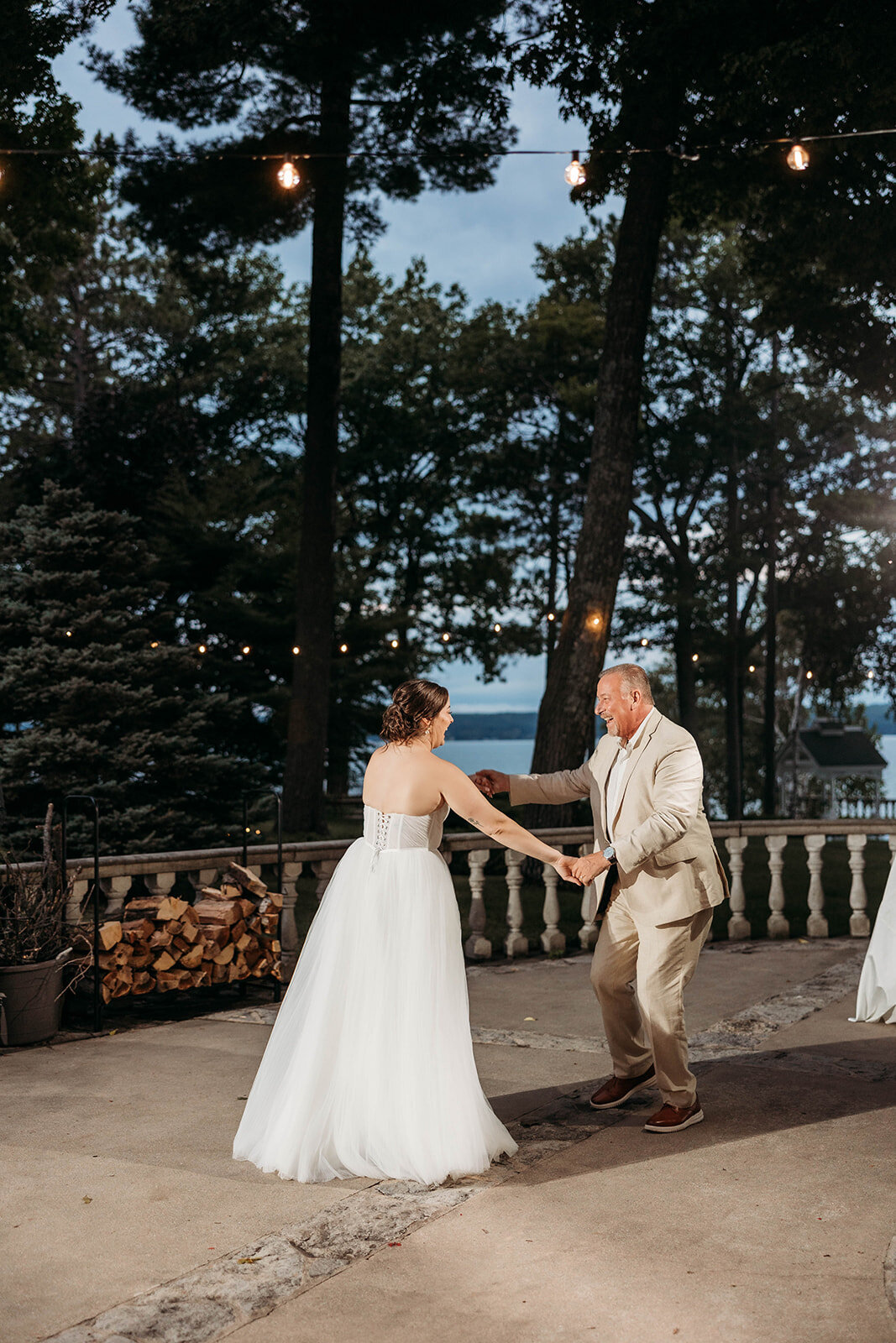 Red Pine Point Indian River Michigan Intimate Wedding Reception Dancing K. E. Rogers Photography-73