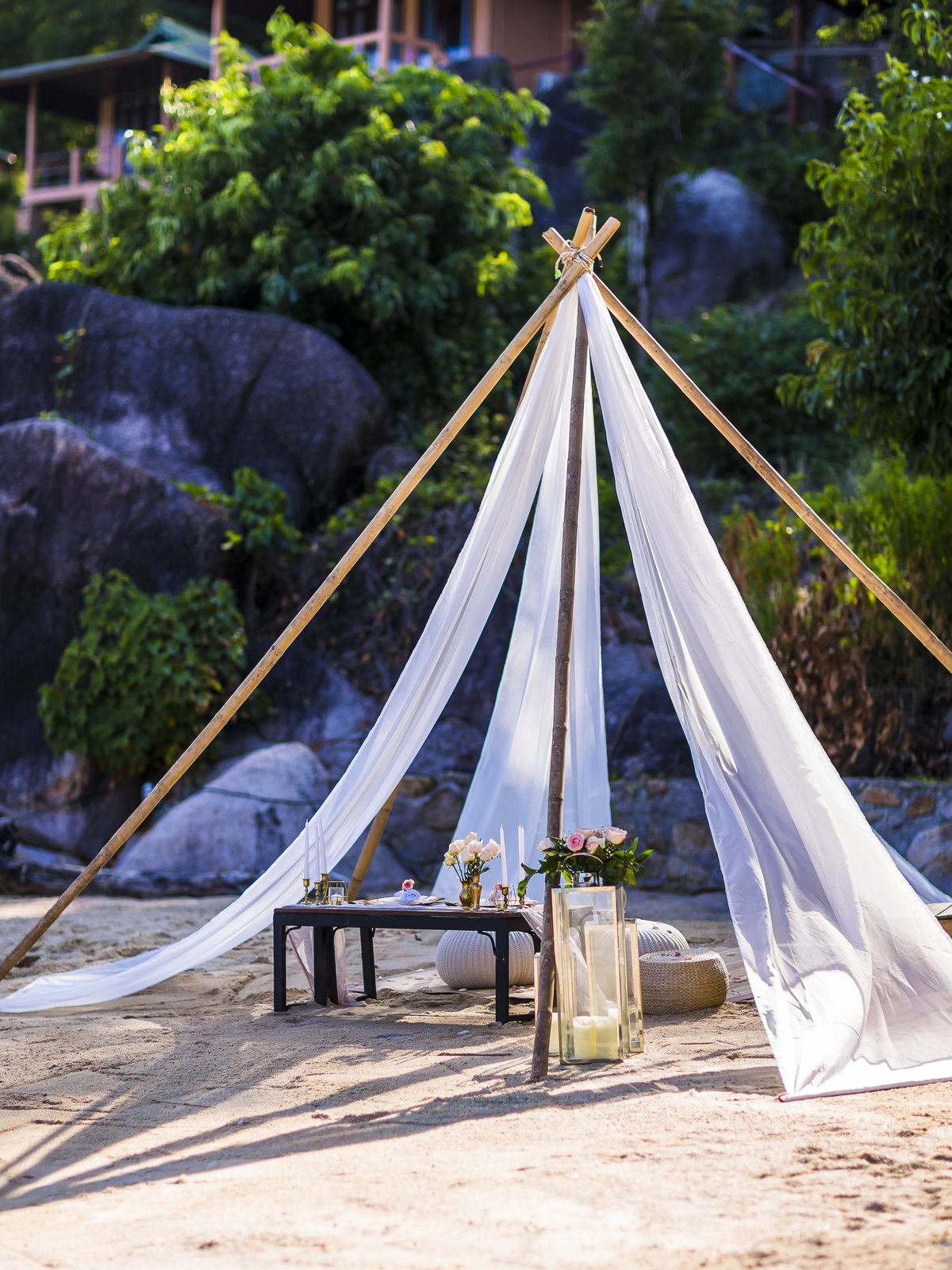 Beach Picnic Proposal on Koh Tao Thailand  (9)