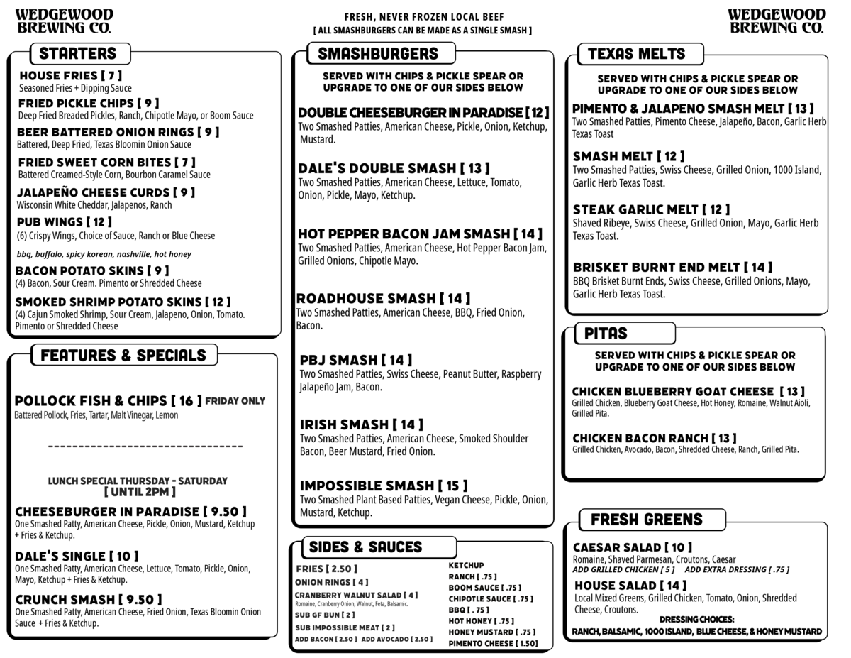Food Menu, Menu, Food