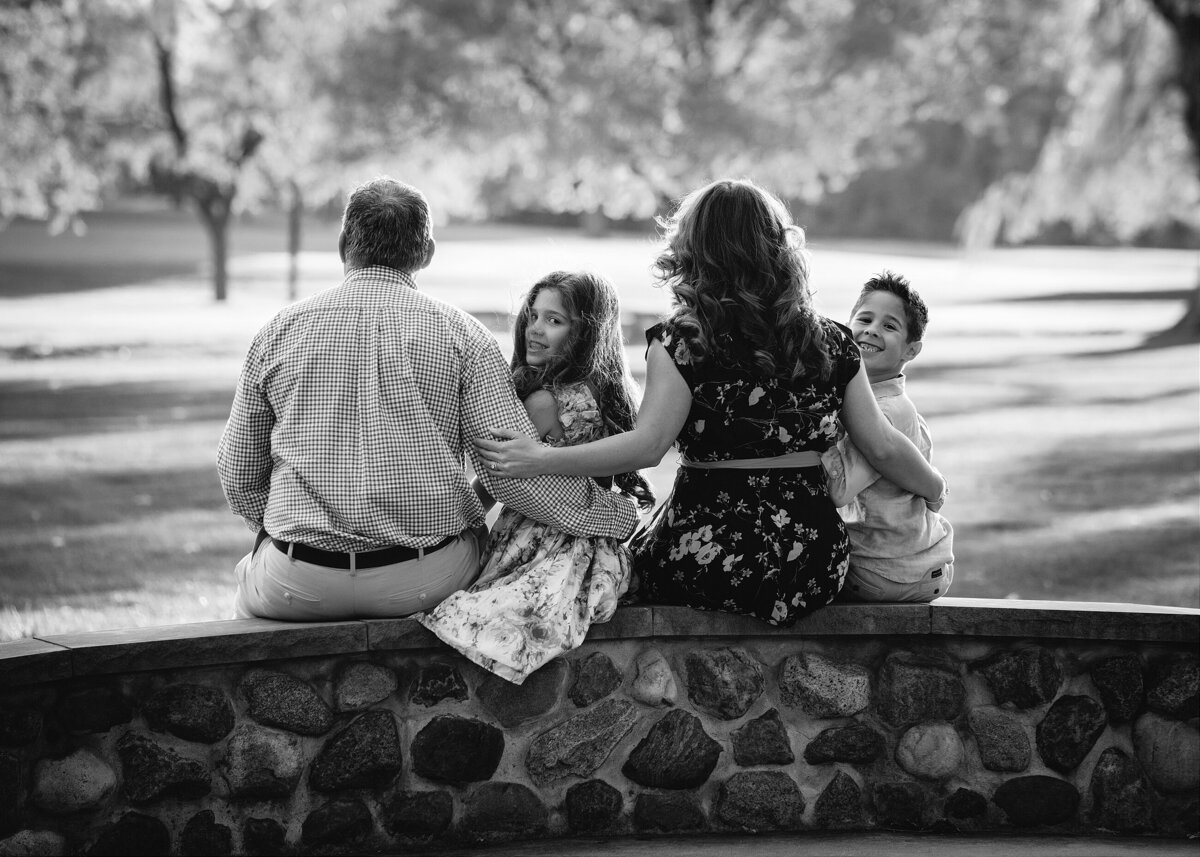 Milwaukee Family Photographer Fall Session Stone Wall