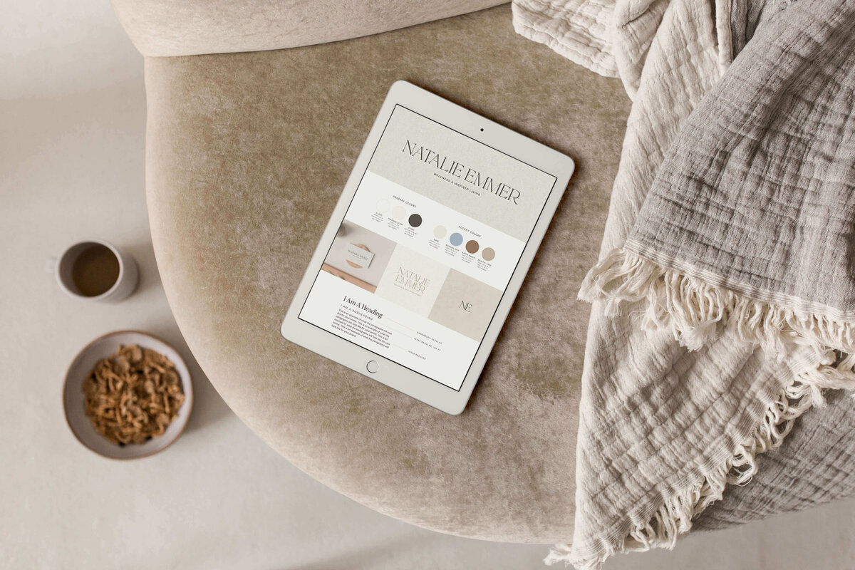 wellness and self-development web with clean and holistic aesthetic
