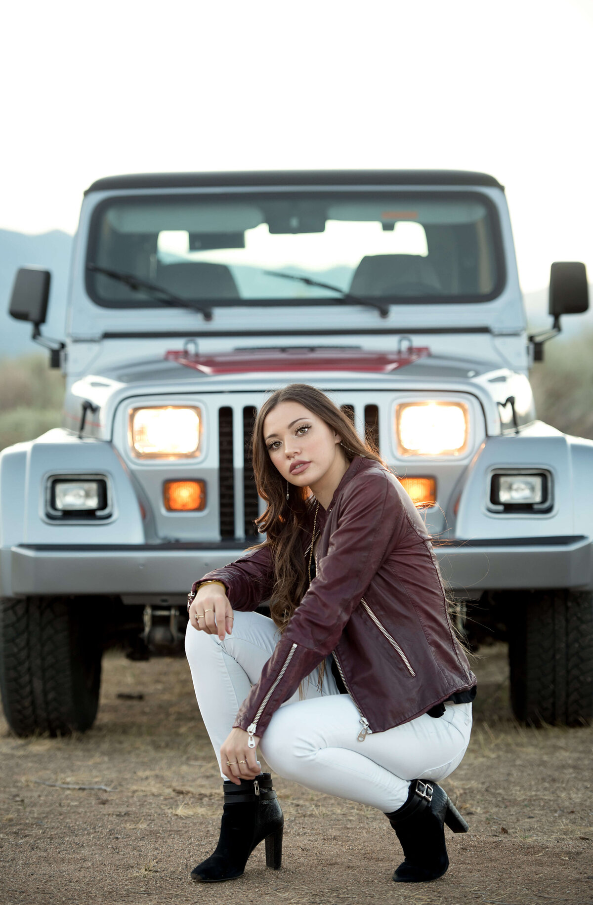 Jeep senior photos gardnerville nevada 