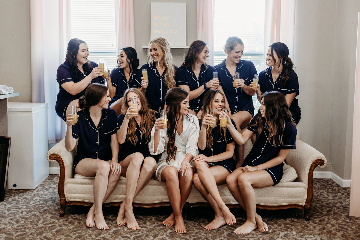 Bridal party maple Lane Pavillion   Indiana