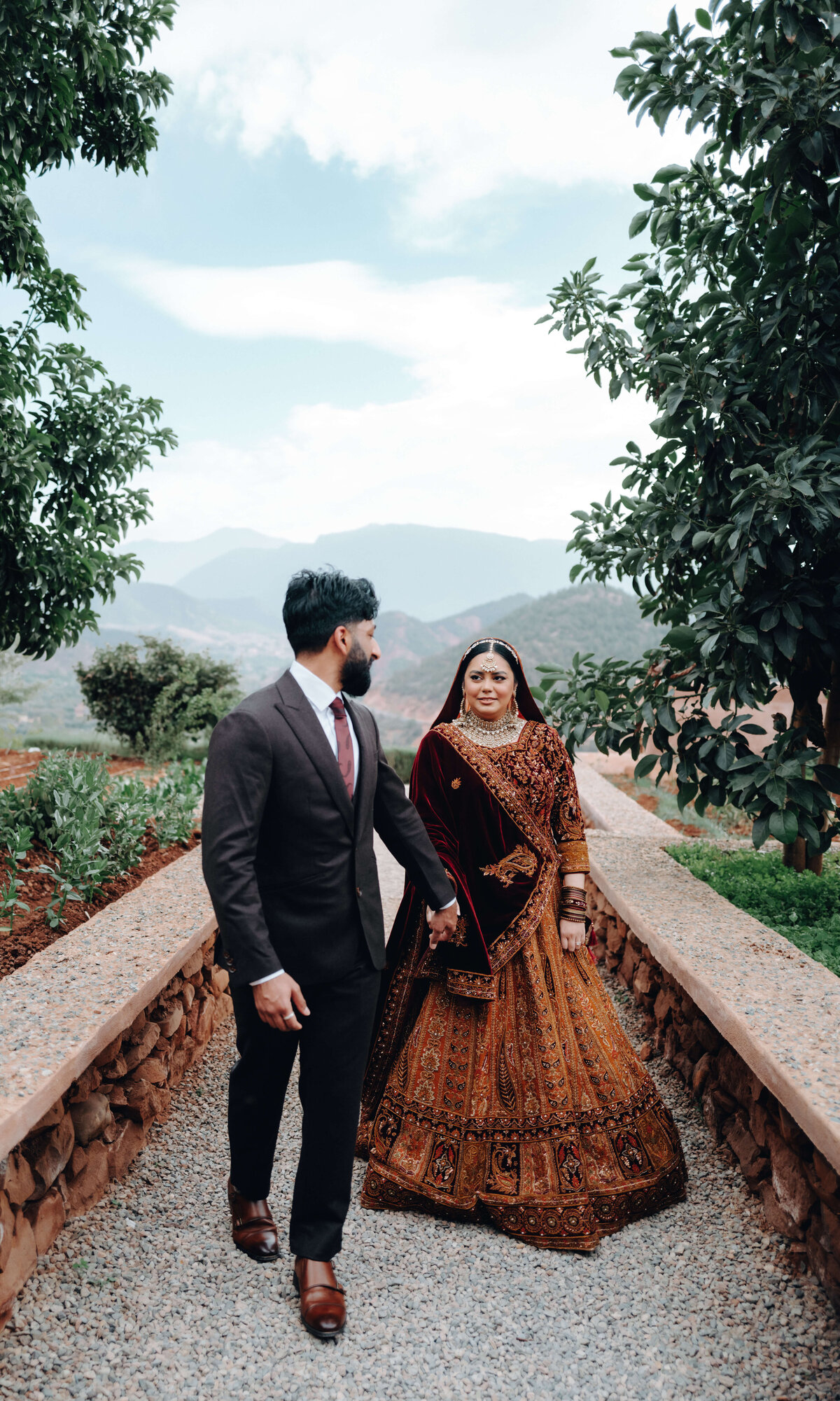 Indian wedding couple