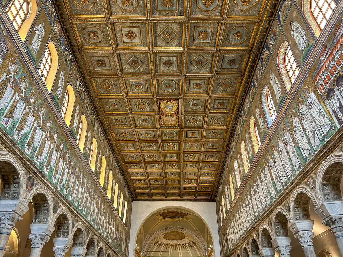 Mosaics at Basilica di Sant'Apollinare Nuovo in Ravenna, Italy