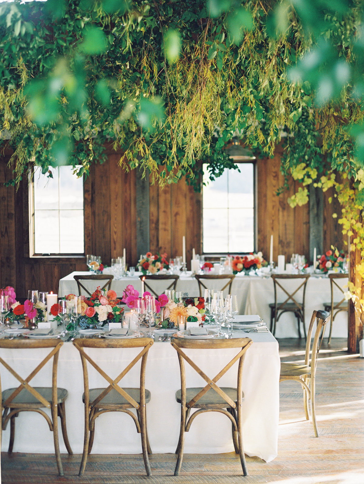 Hanging Greenery Ranch Wedding