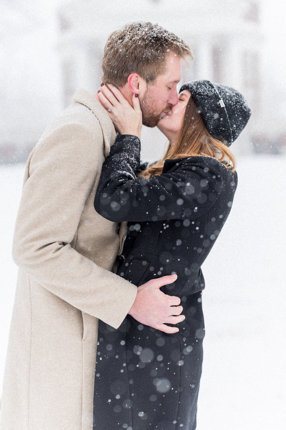 Snowy Charlottesville Engagement - Hunter and Sarah Photography-8