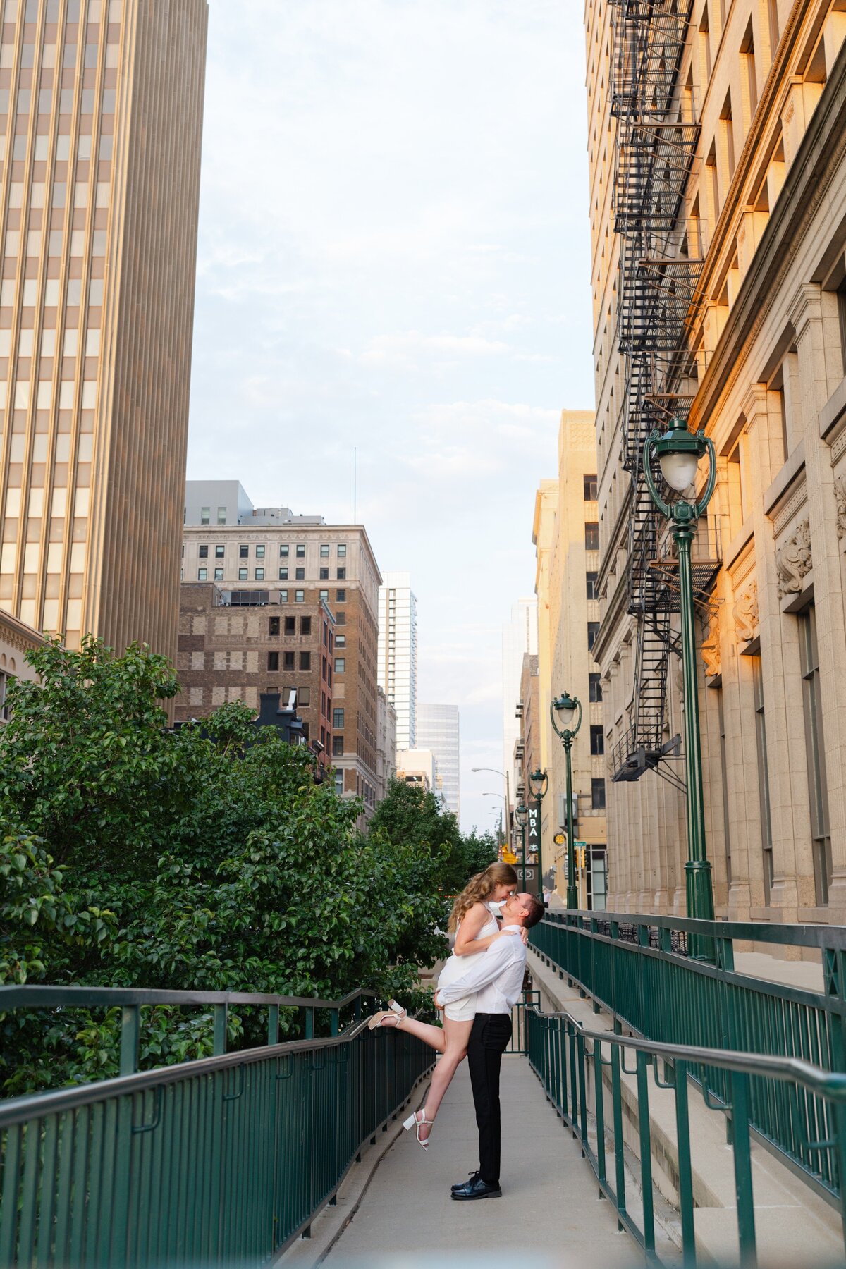 Downtown Milwaukee Elegant Engagement Session-25