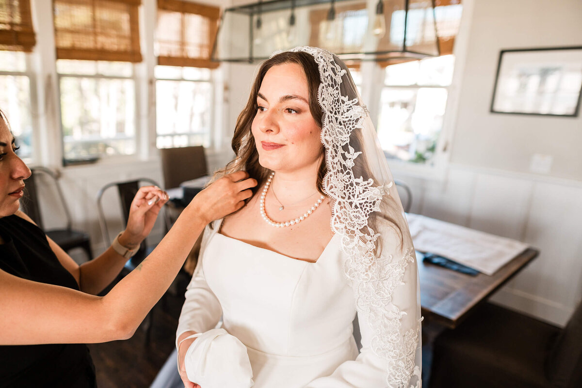 Bride at Seabrook, Washington State Wedding