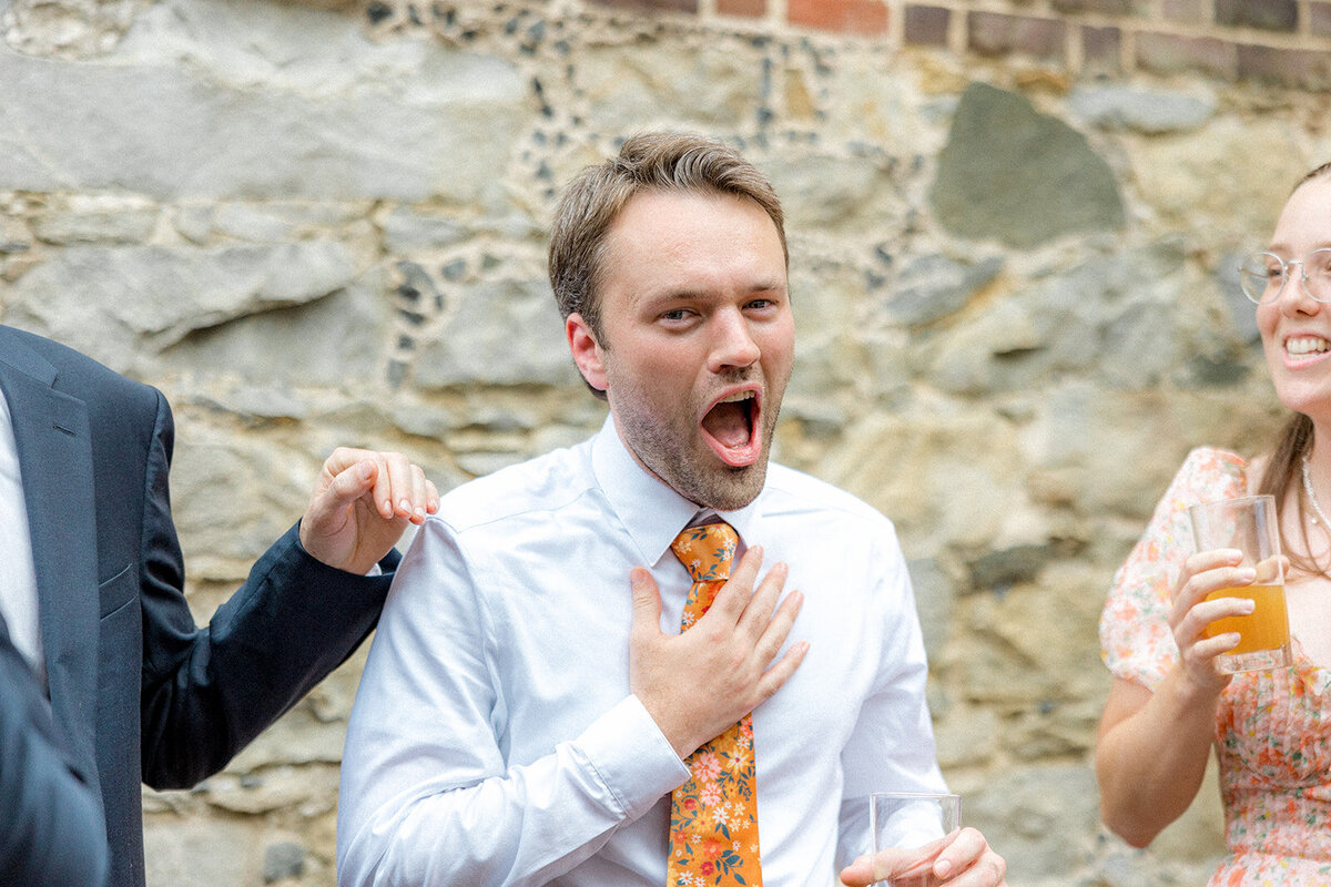 Wedding guests shocked hearing news
