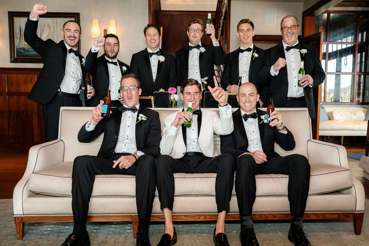 Groom Party Photos by Lisa Blanche Photography