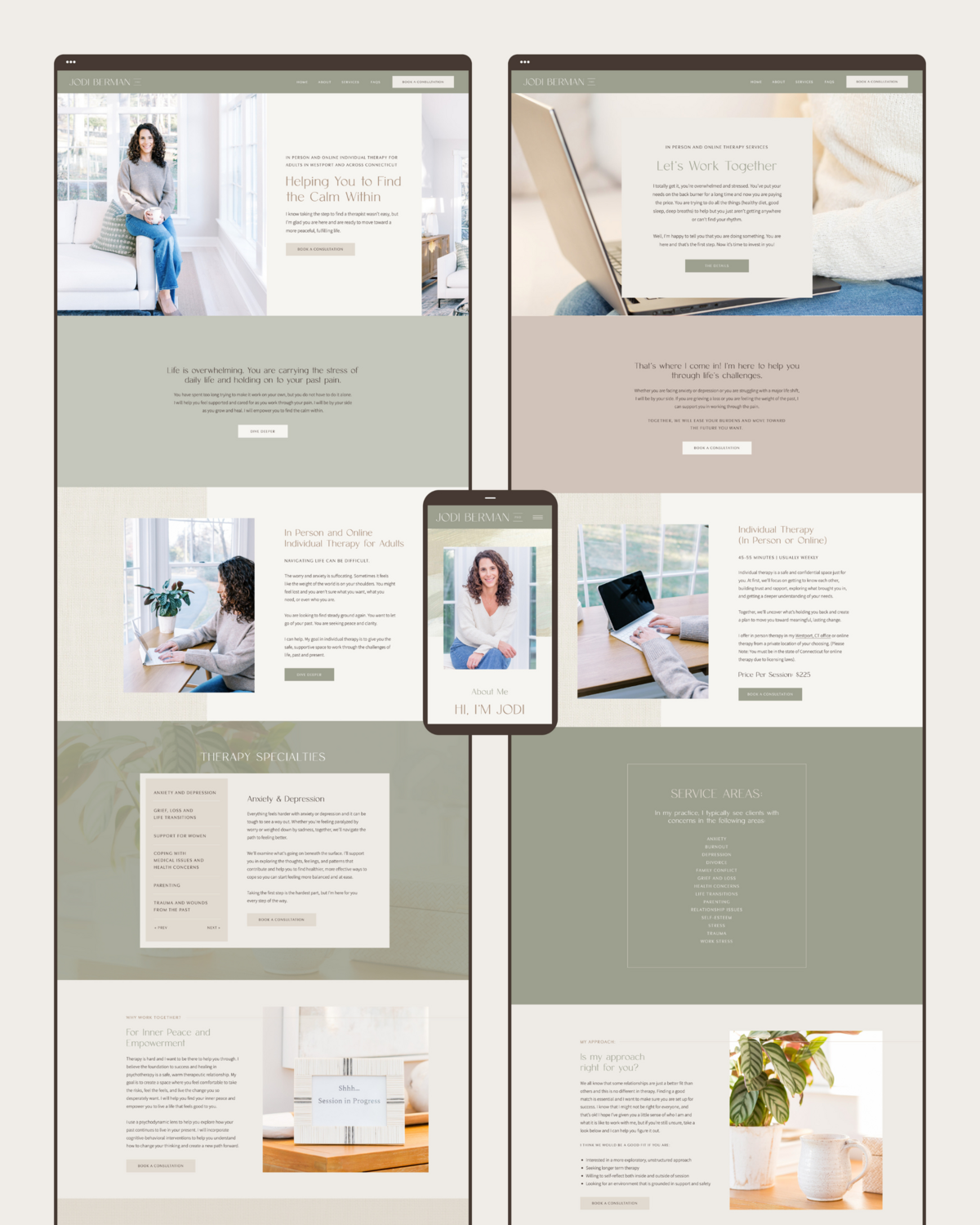 Desktop and mobile mockup design