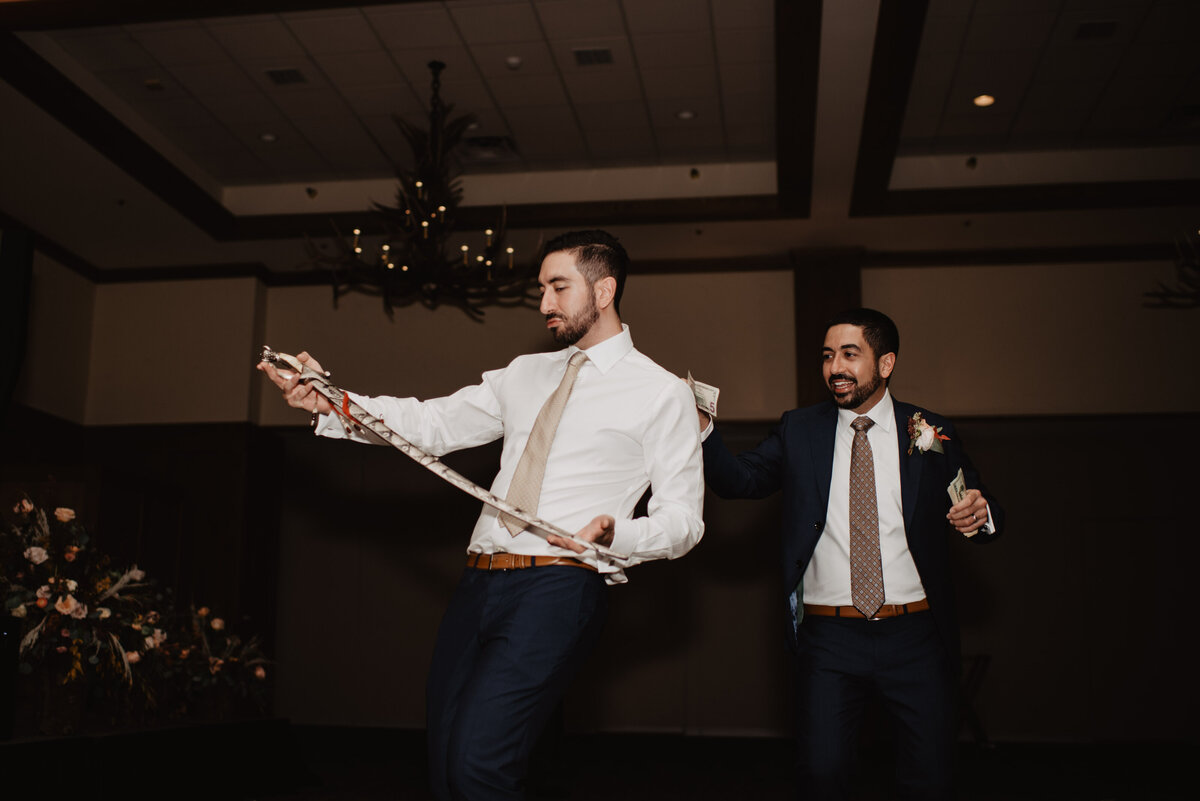 Photographers Jackson Hole capture groomsmen with groom