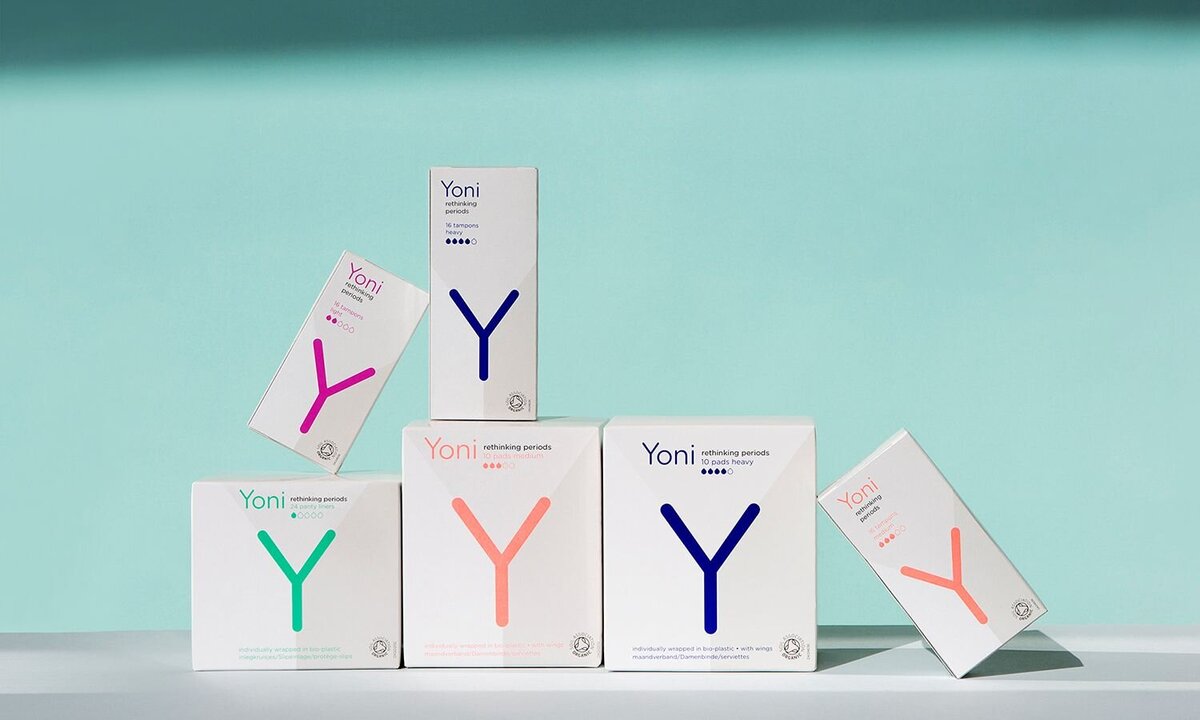 Product range of Yoni products representing Ilse Vonk's work as a CEO