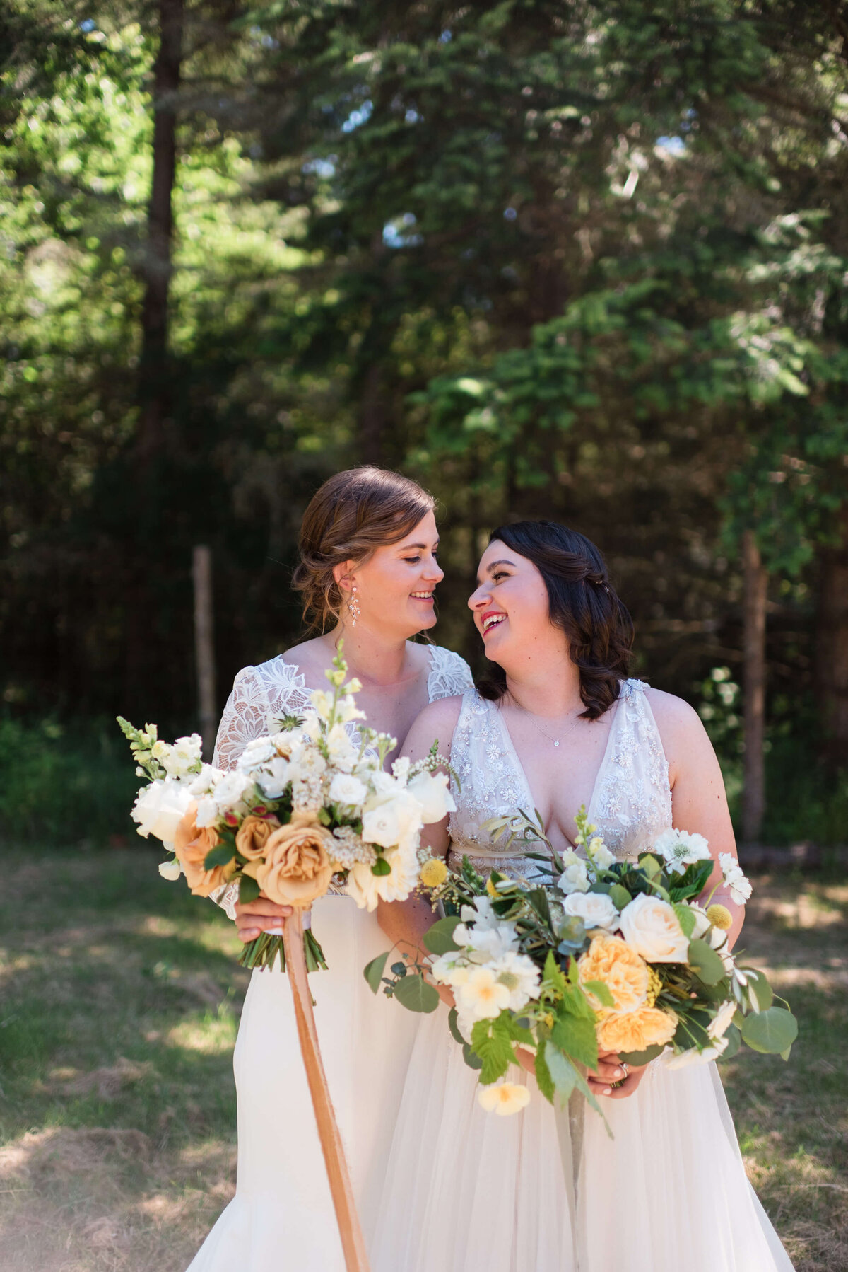 Couple at Saltwater Farm Wedding
