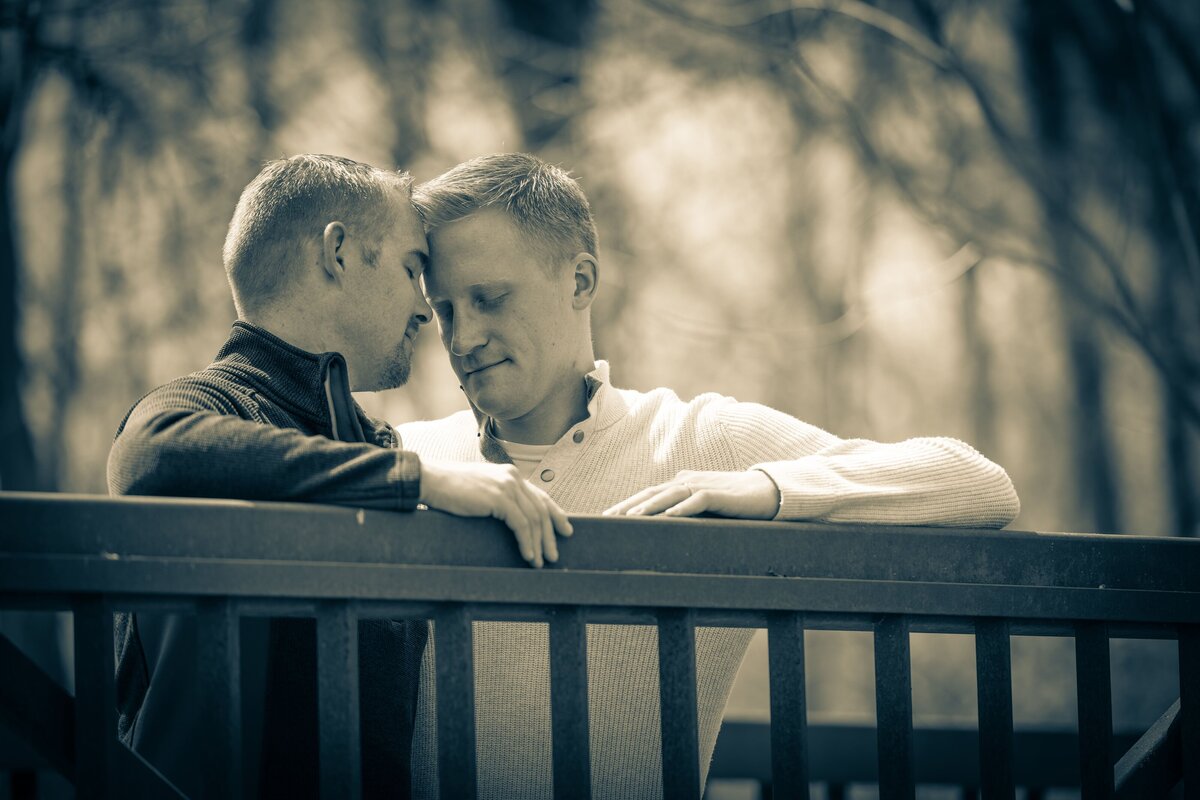 Joe & Lucas Engagement Photo - DVX10495 - B&W
