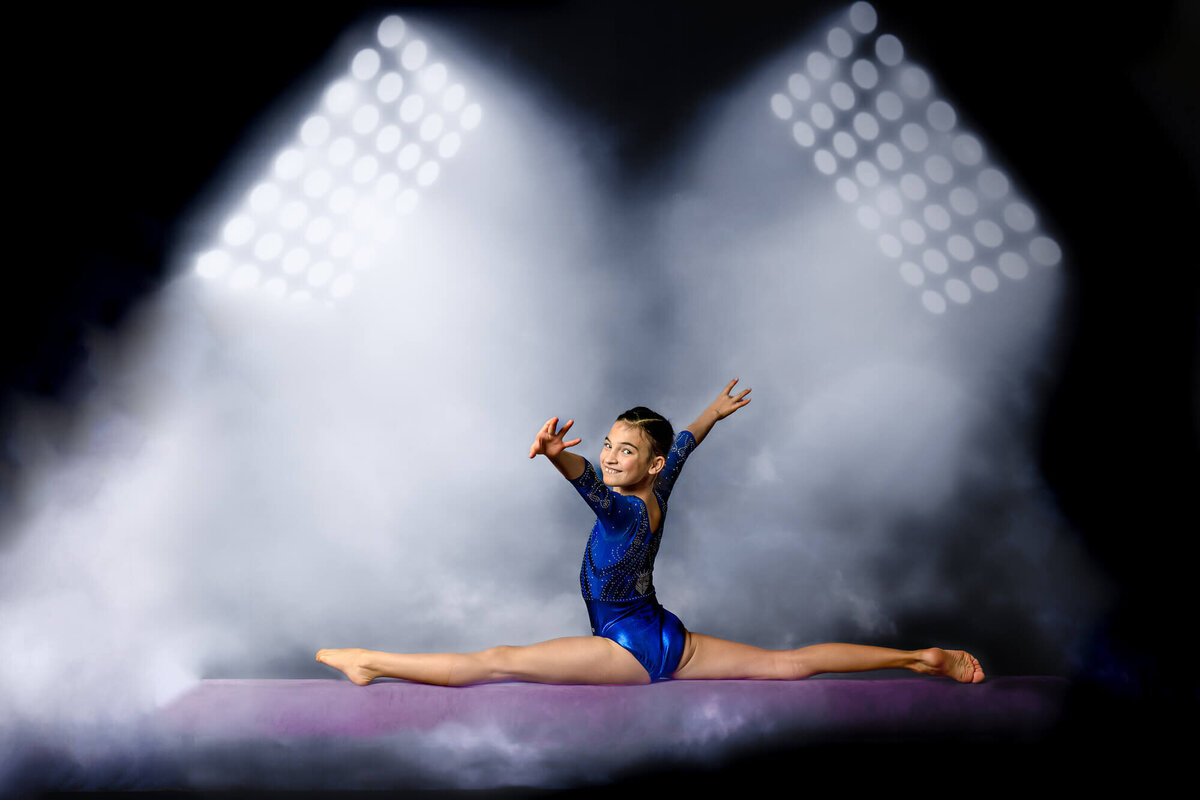 Prescott gymnastics athlete featured by Prescott kids photographer Melissa Byrne