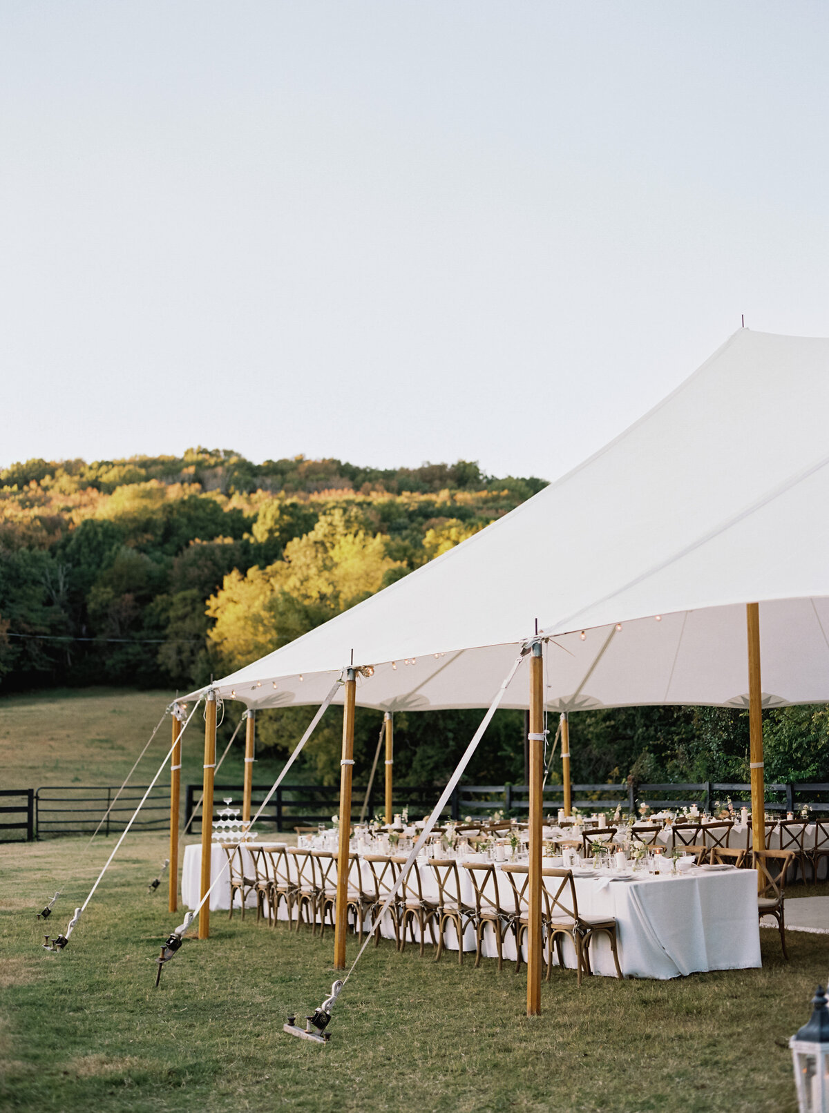 Bloomsbury-Farm-Ceremony-Sperry-Tent-Reception-Cross-back-chair-white-linen