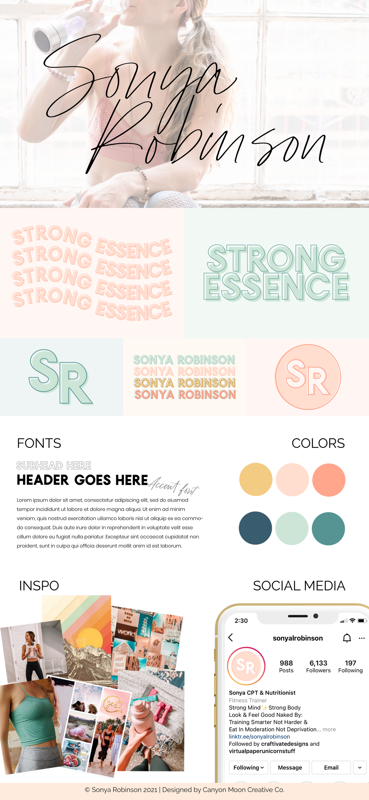 Sonya Robinson Brand Board