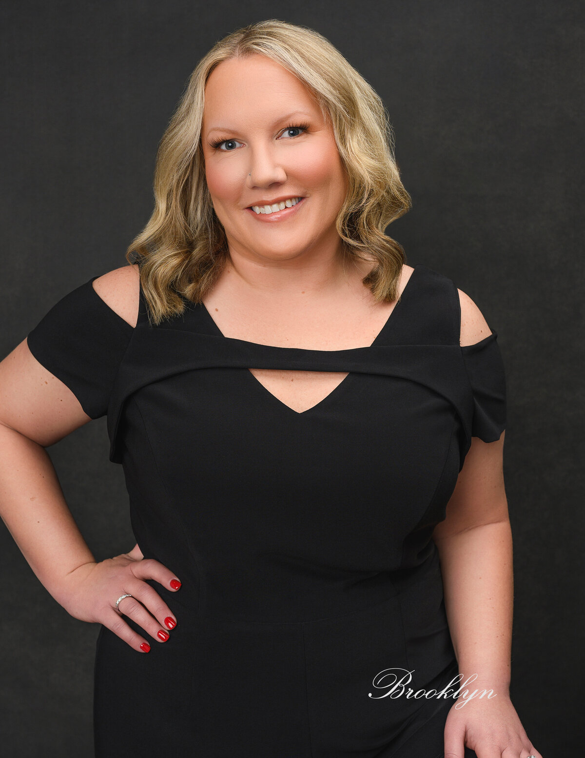 40 Over 40 by Leslie Q  Photography - Confident black outfit portrait