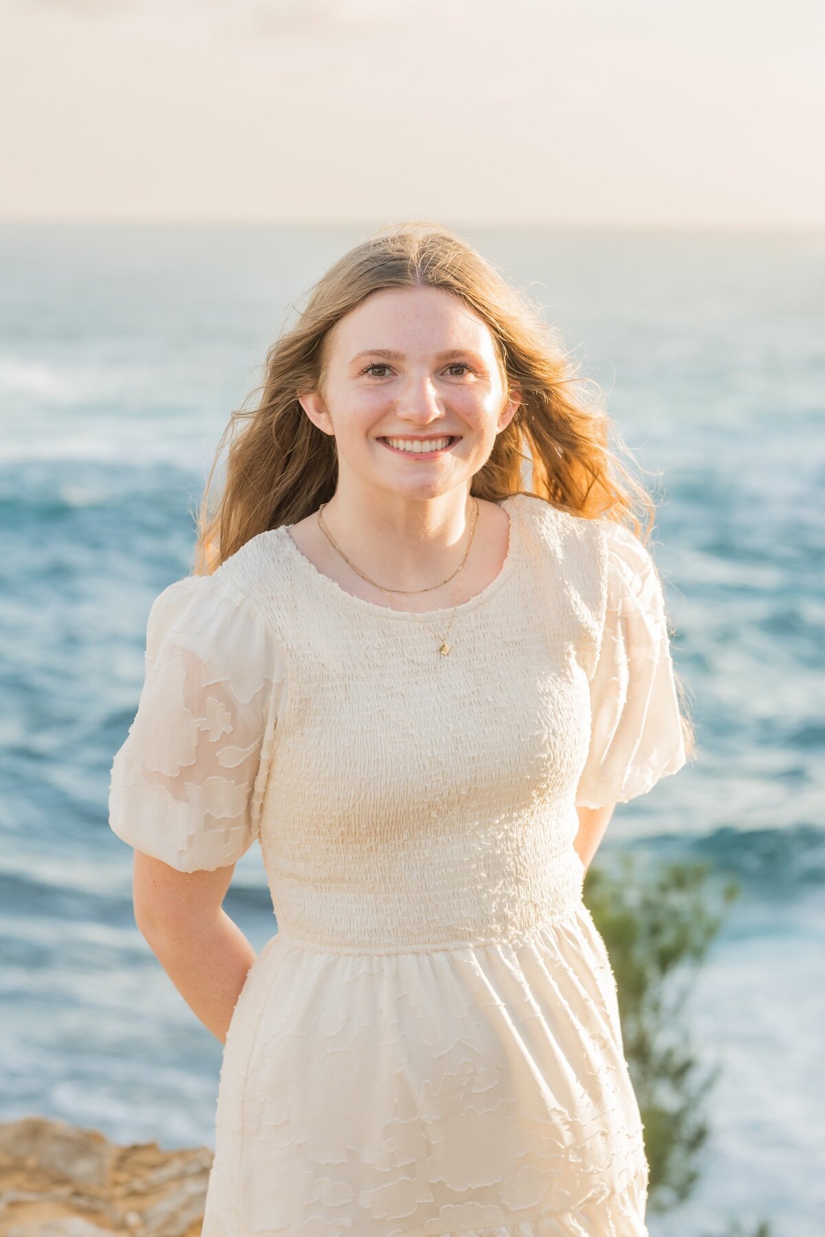 Smiling Graduate with ocean Views – Kauai Portraits