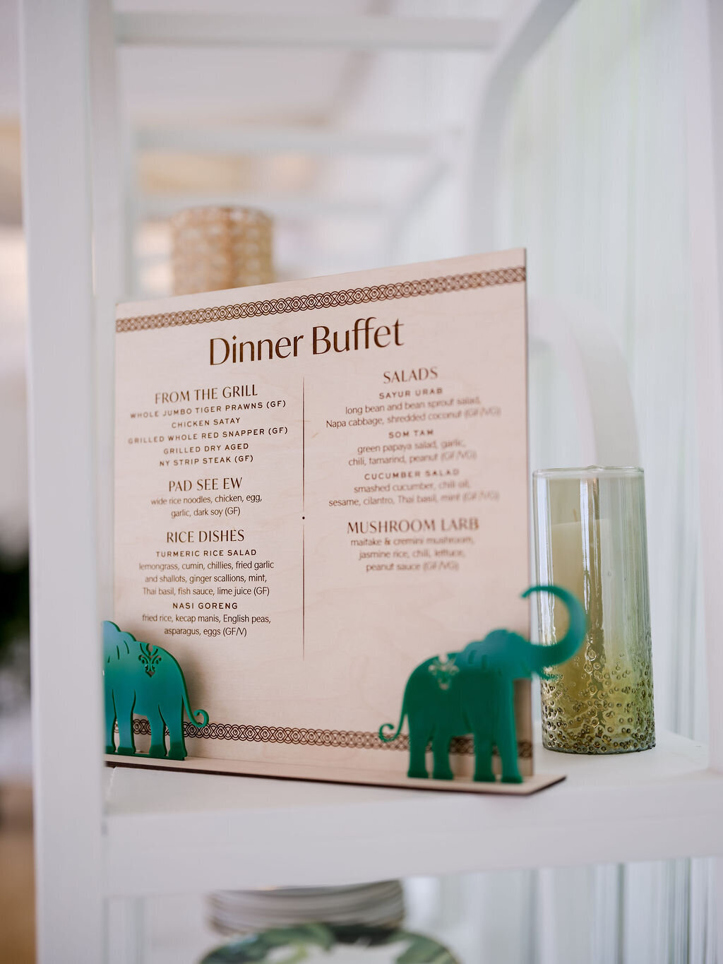 bali menu elephants