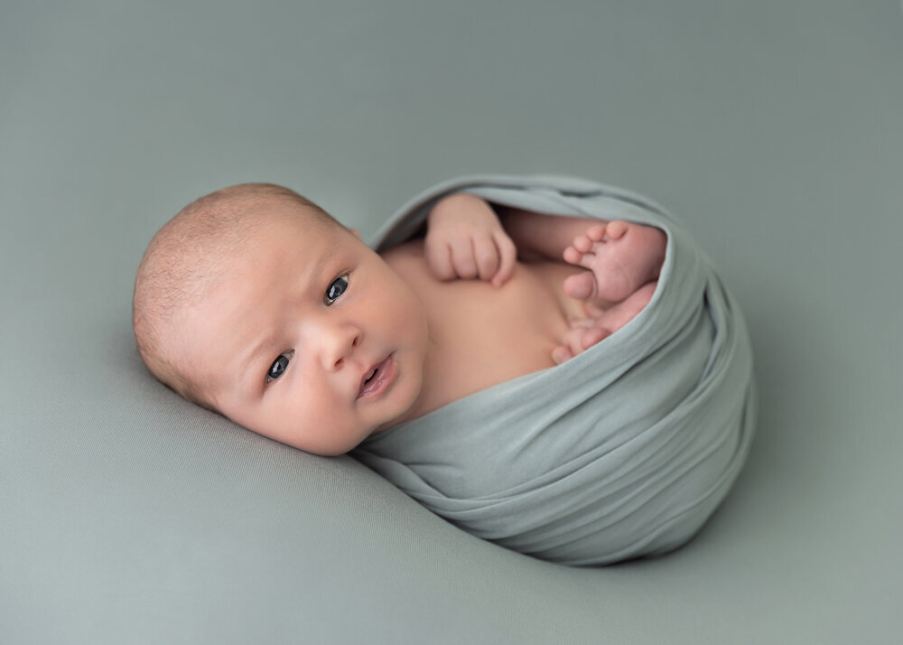 NEWBORN_BABYBOYWRAPPEDINGREENAWAKE