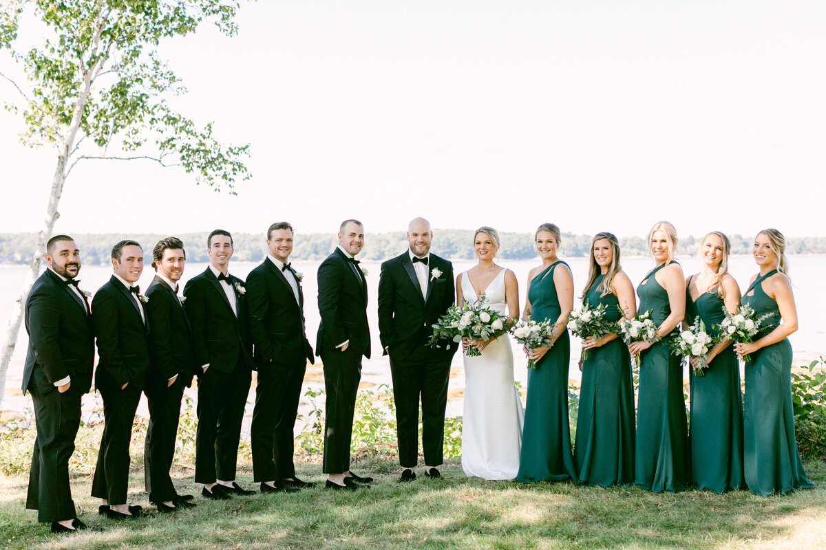A Coastal Private Estate Wedding on Cousins Island, Maine _-14