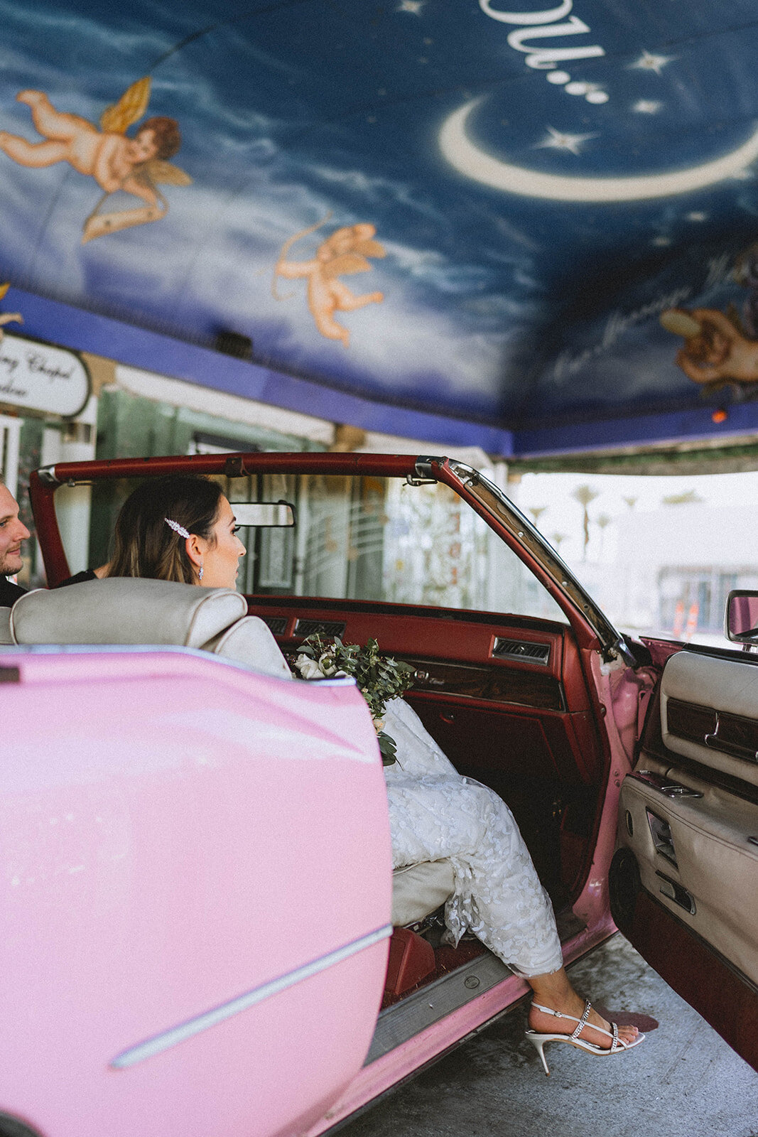 A Little White Chapel Wedding Downtown Las Vegas Elopement Photography Packages Pink Cadilliac-0138