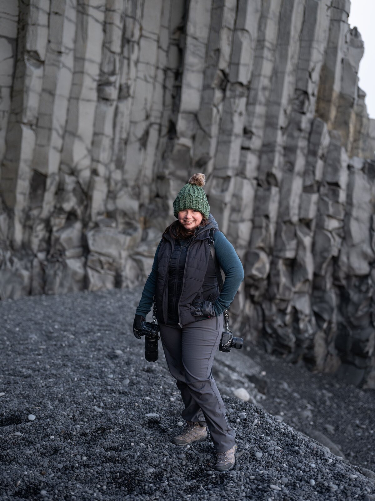 Kristen Vann photographing an elopement in Iceland
