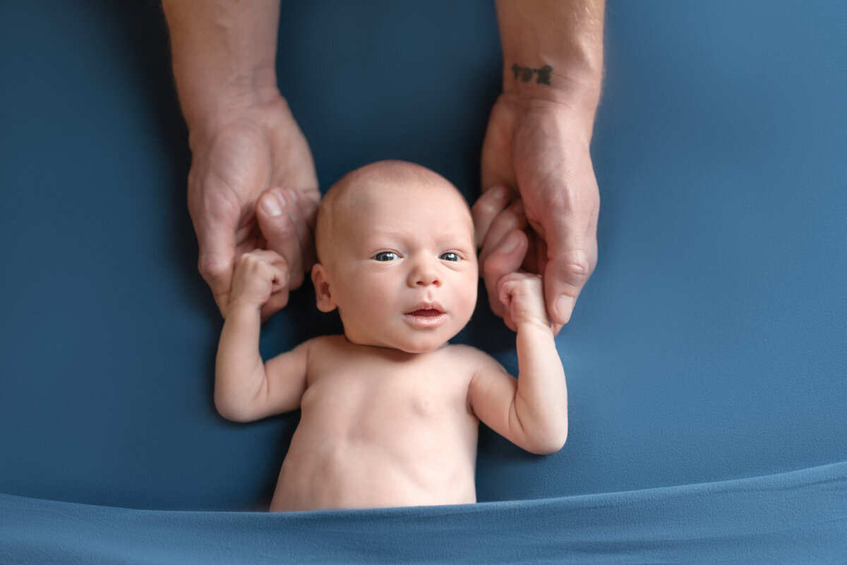 denver-newborn-in-home-blue-dads-hands