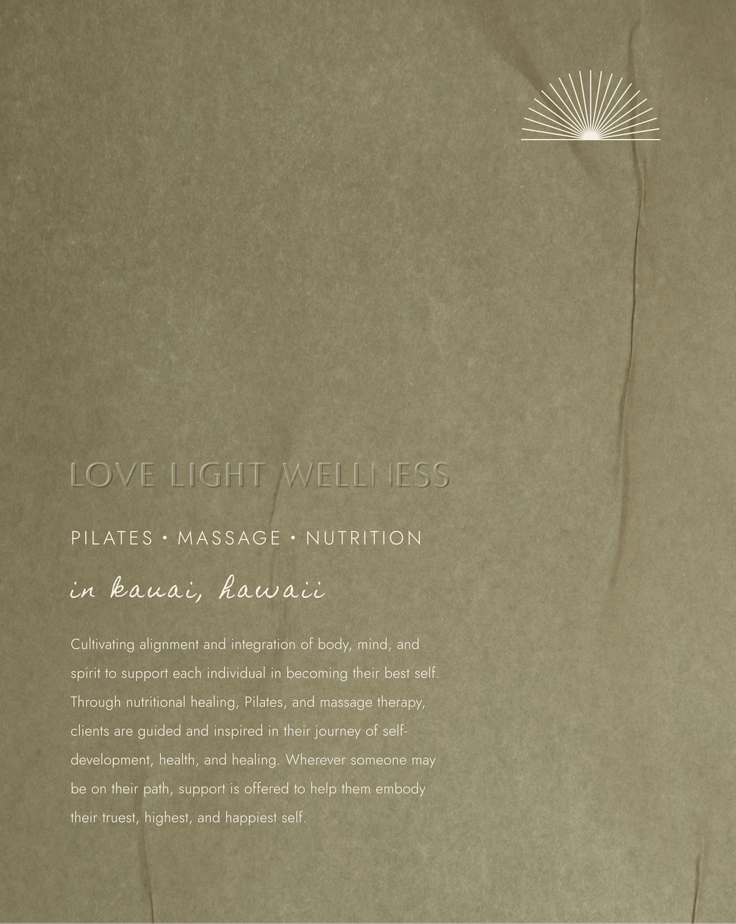 Primary logo design for earthy wellness brand with organic typography designed by Studio Chan Hsu