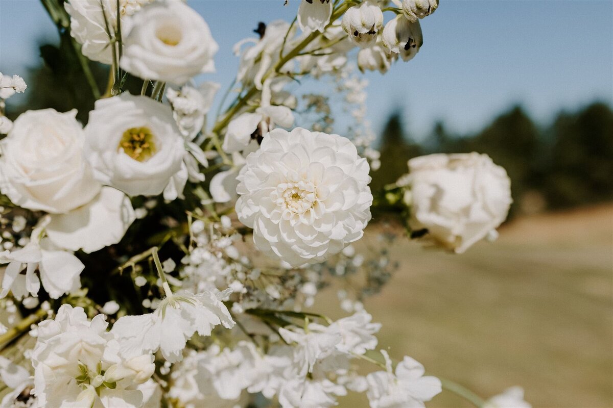 white flowers