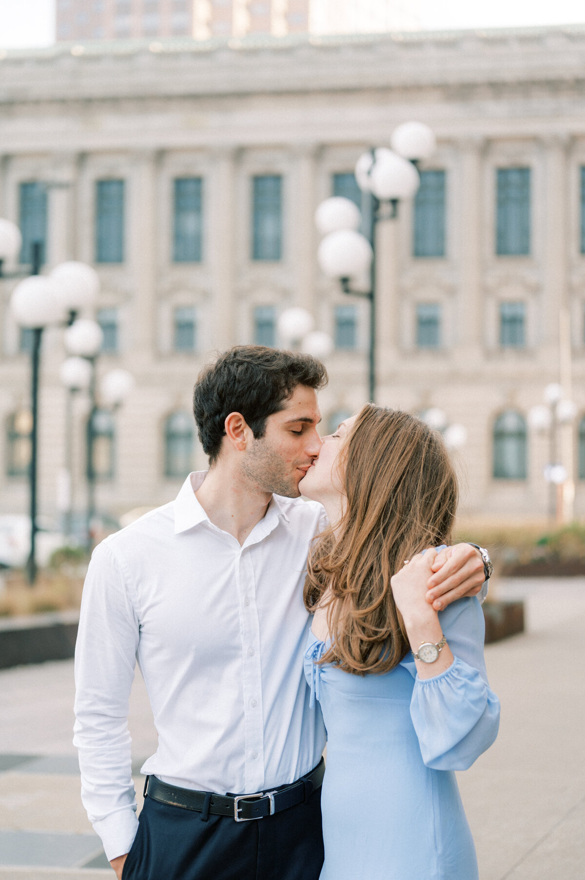 Old Courthouse Engagement Session in Downtown Cleveland-17