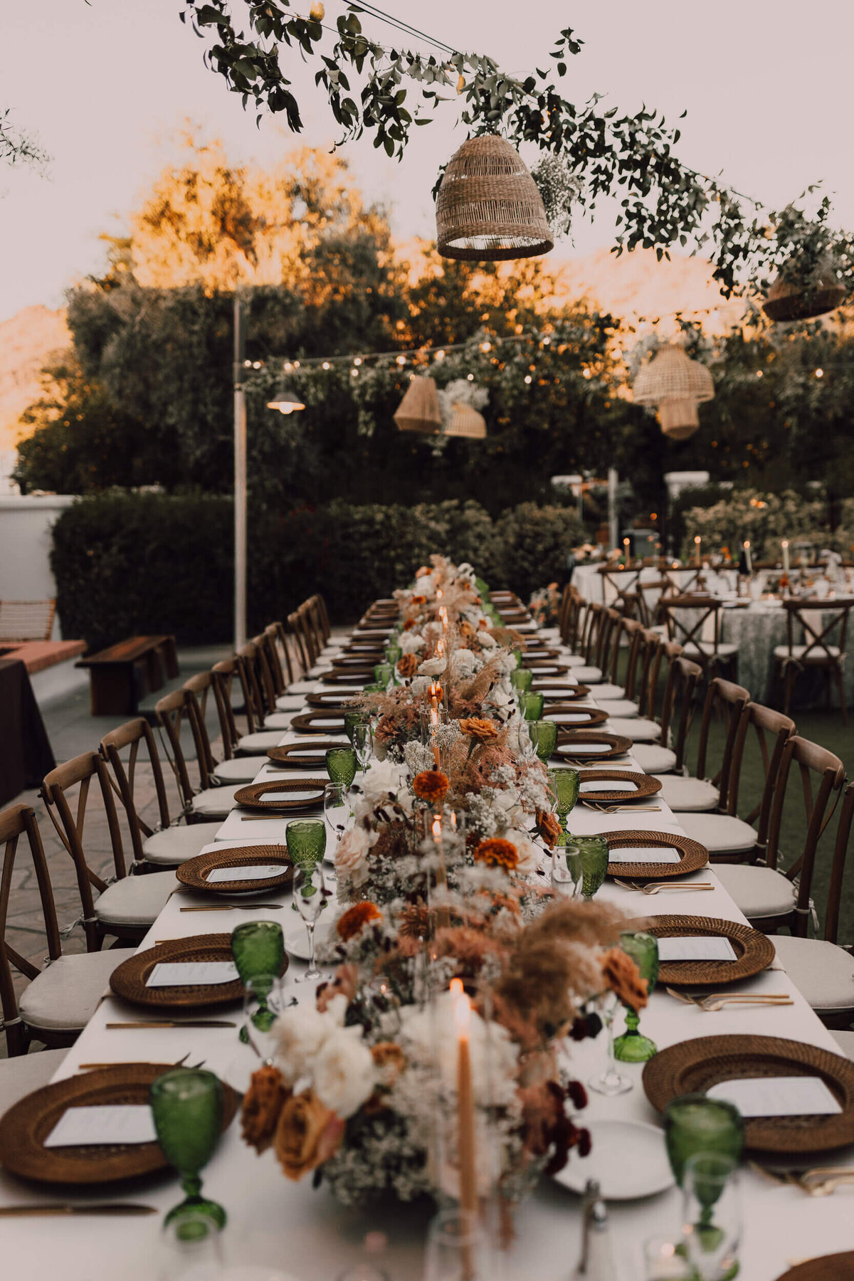 outdoor wedding reception decor arizona 2