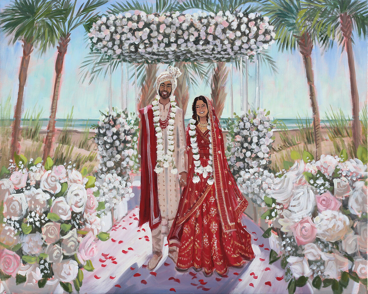 Isle of Palms Live Wedding Painter