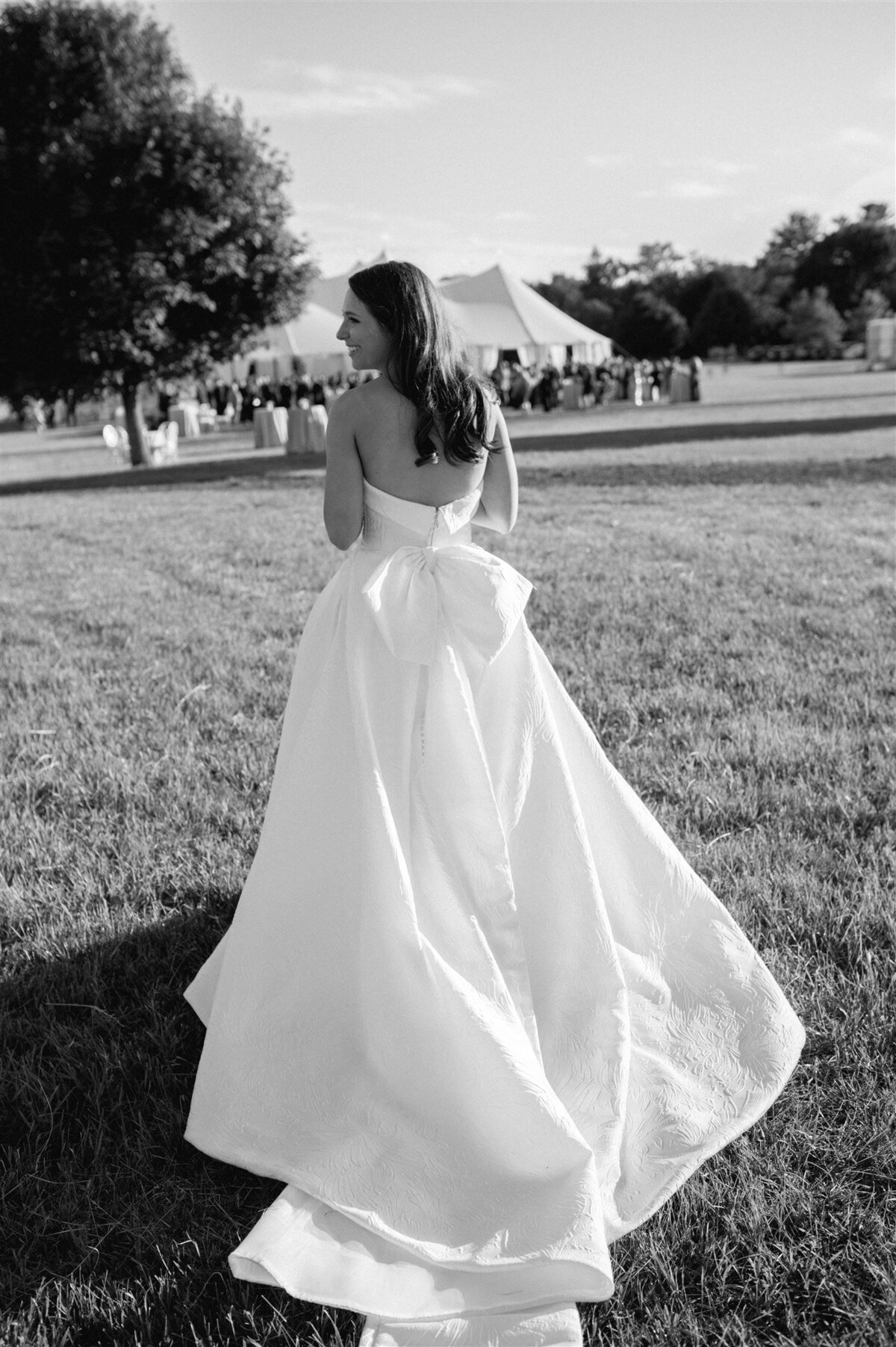 Blue, Green and White Private Estate and Tented Wedding in New England-10