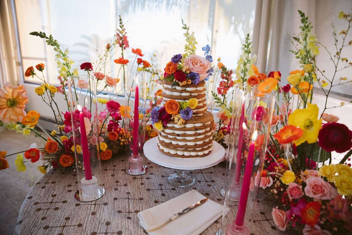 Cookie wedding cake by Sweet E's Bake Shop