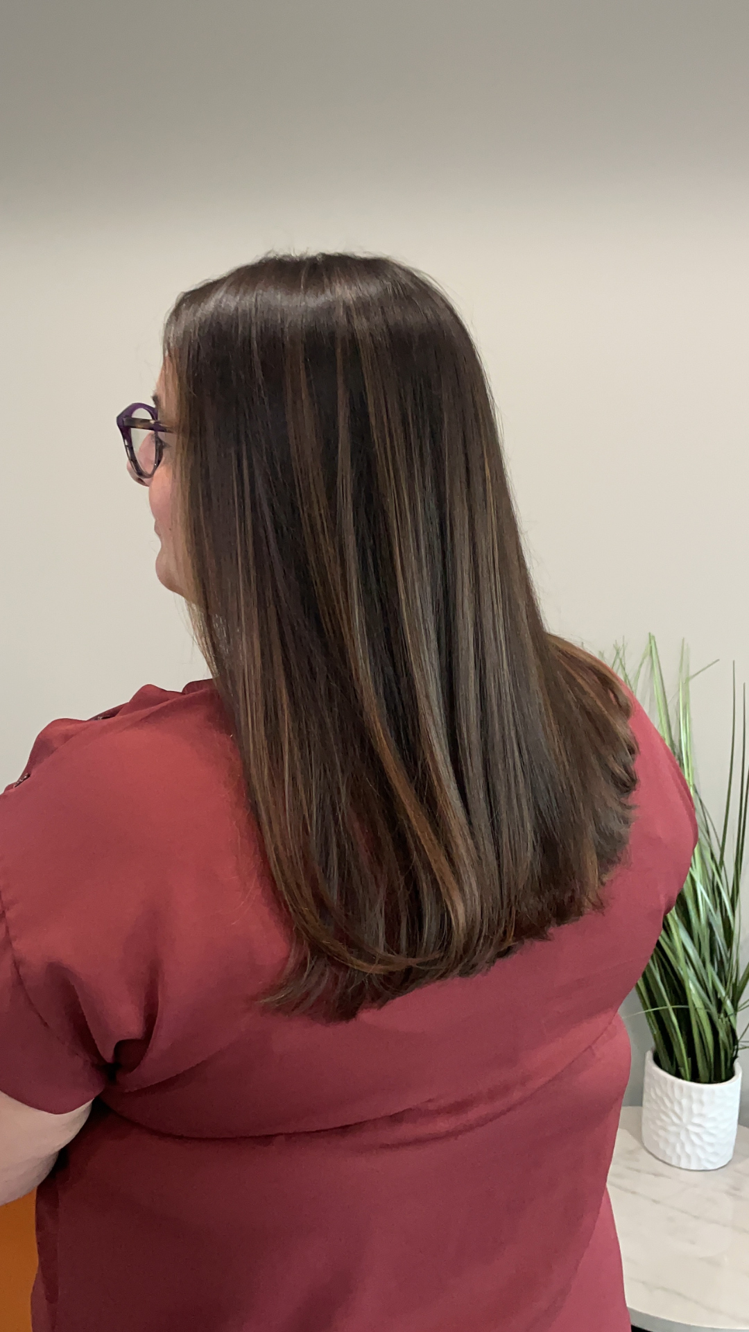 brunette balayage
