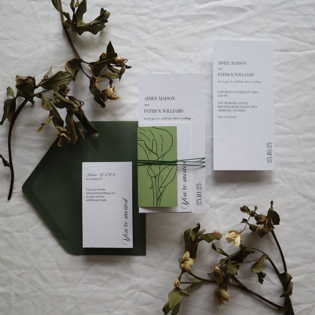 Green-Lily-invitations-design