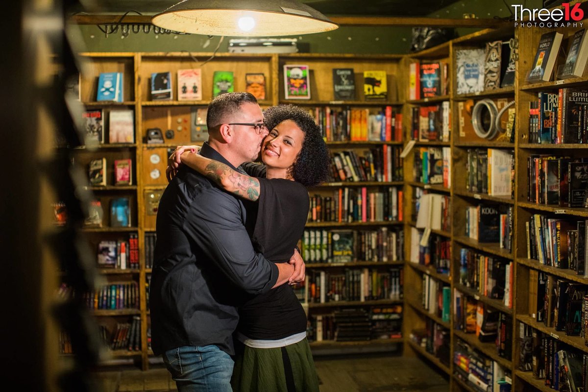 The Last Bookstore Engagement Photos Los Angeles County Weddings Professional