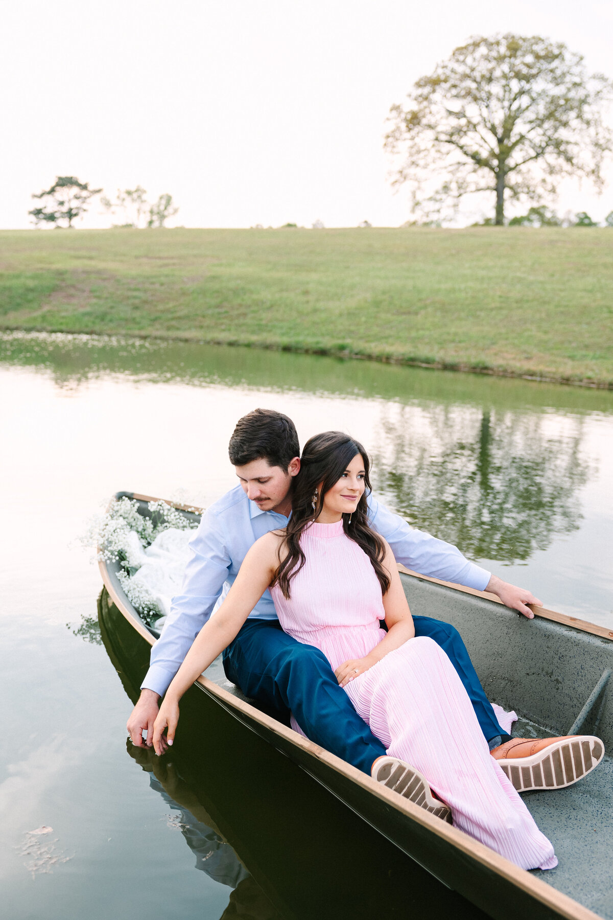 Louisiana Engagements Canoe Photographer