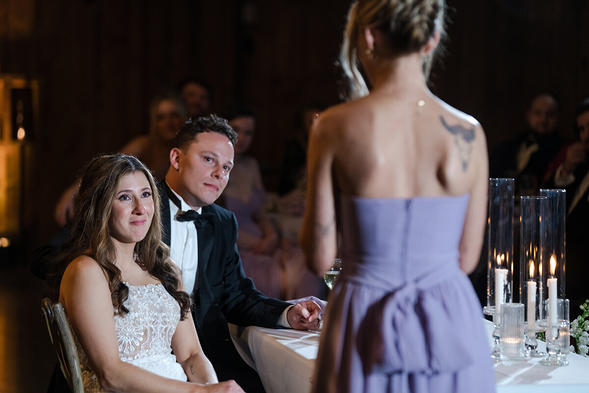 emotional speeches at wedding reception