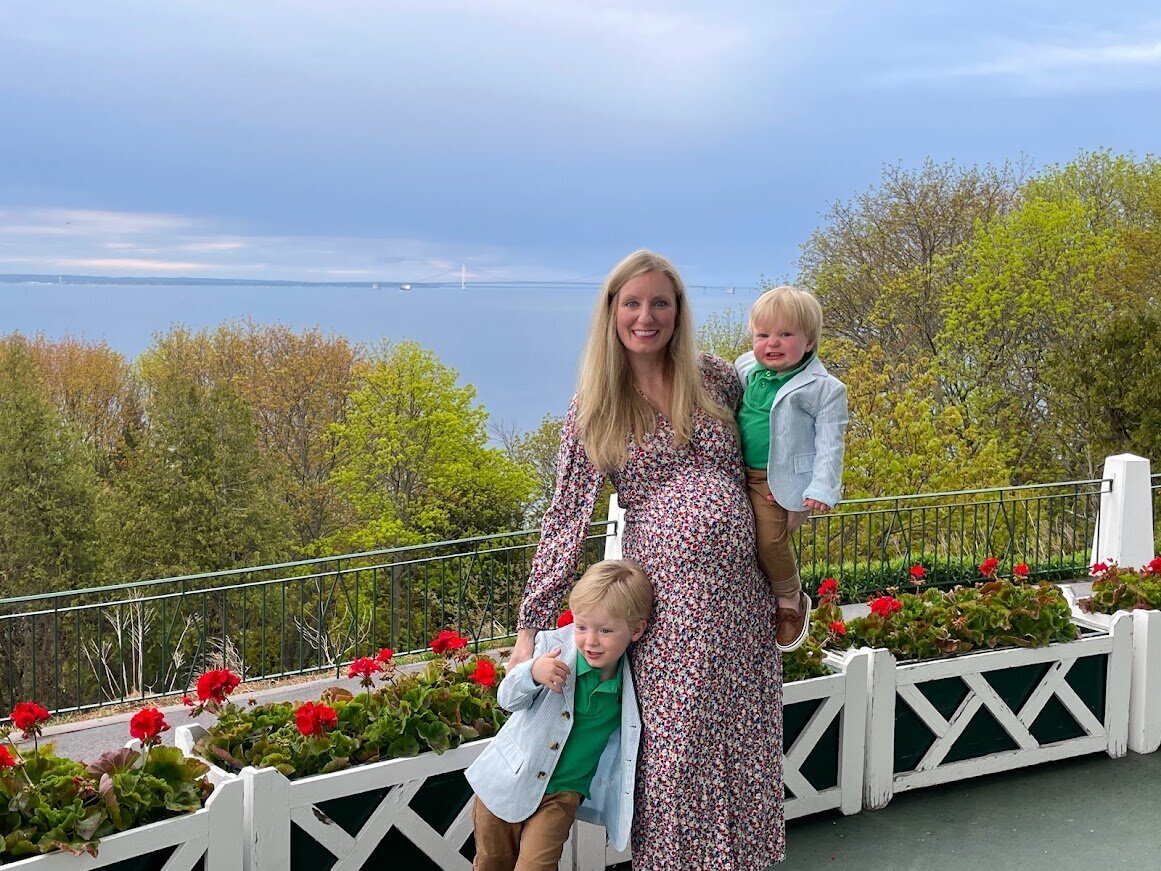 Mother with kids