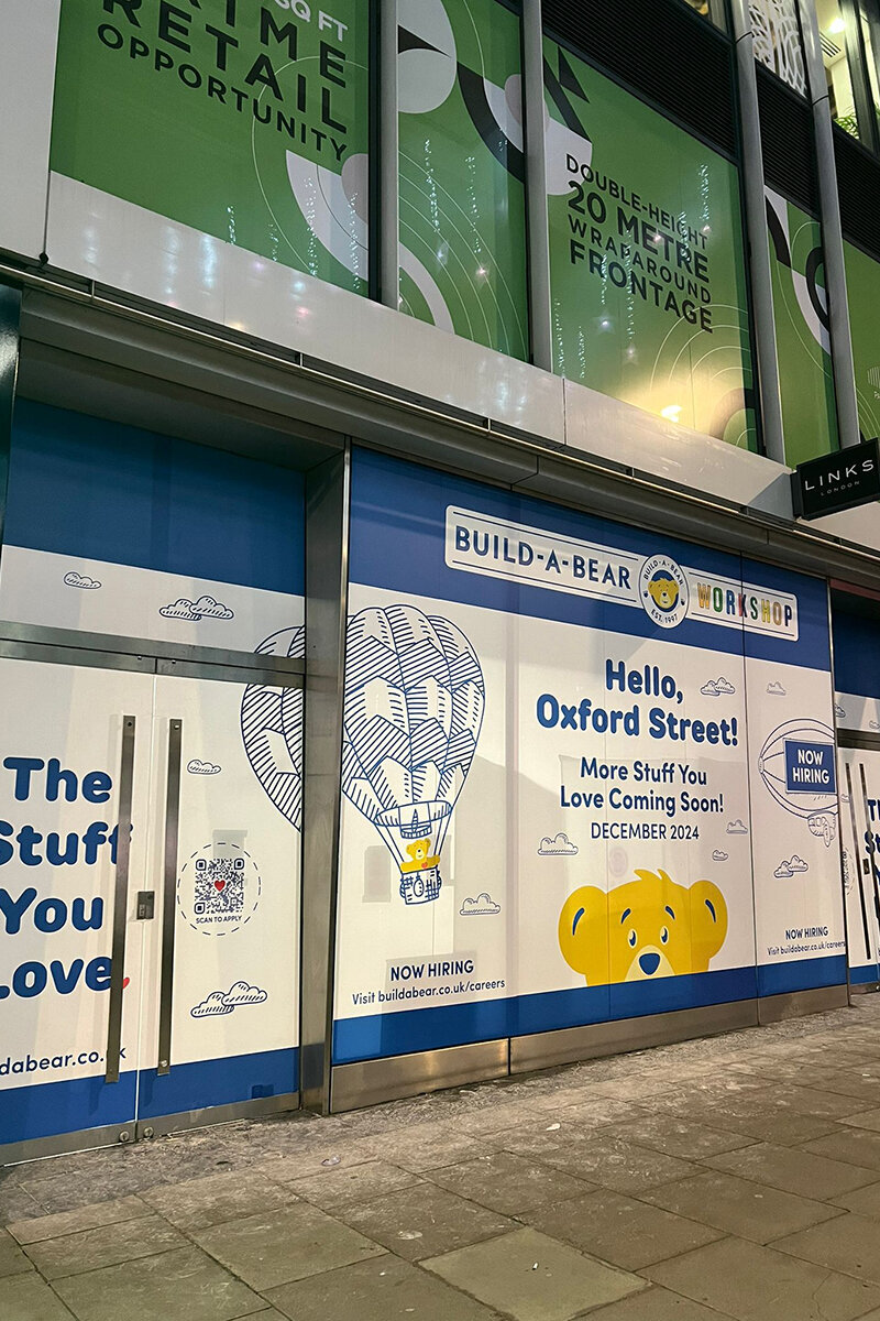 ellis-signs-build-a-bear-oxford-street-window-wrap-hoarding-london