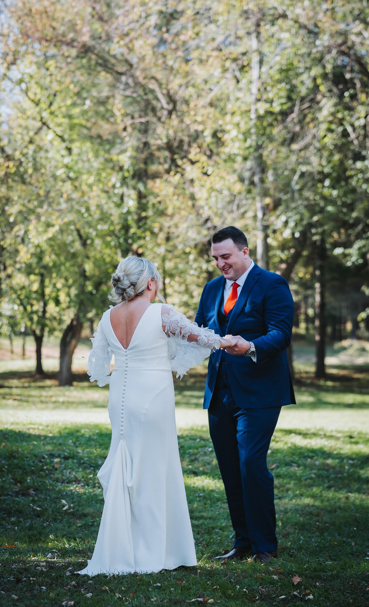 Groom first look 6