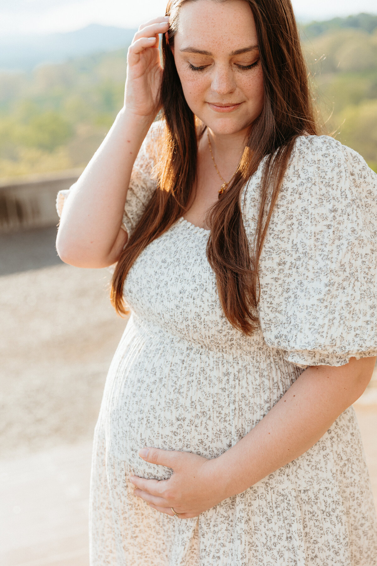 Biltmore Estate Maternity photo session photographed by Asheville Maternity and Newborn Photographer Rachel Marie Photography