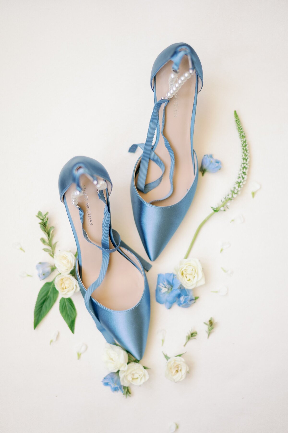 blue bridal shoes